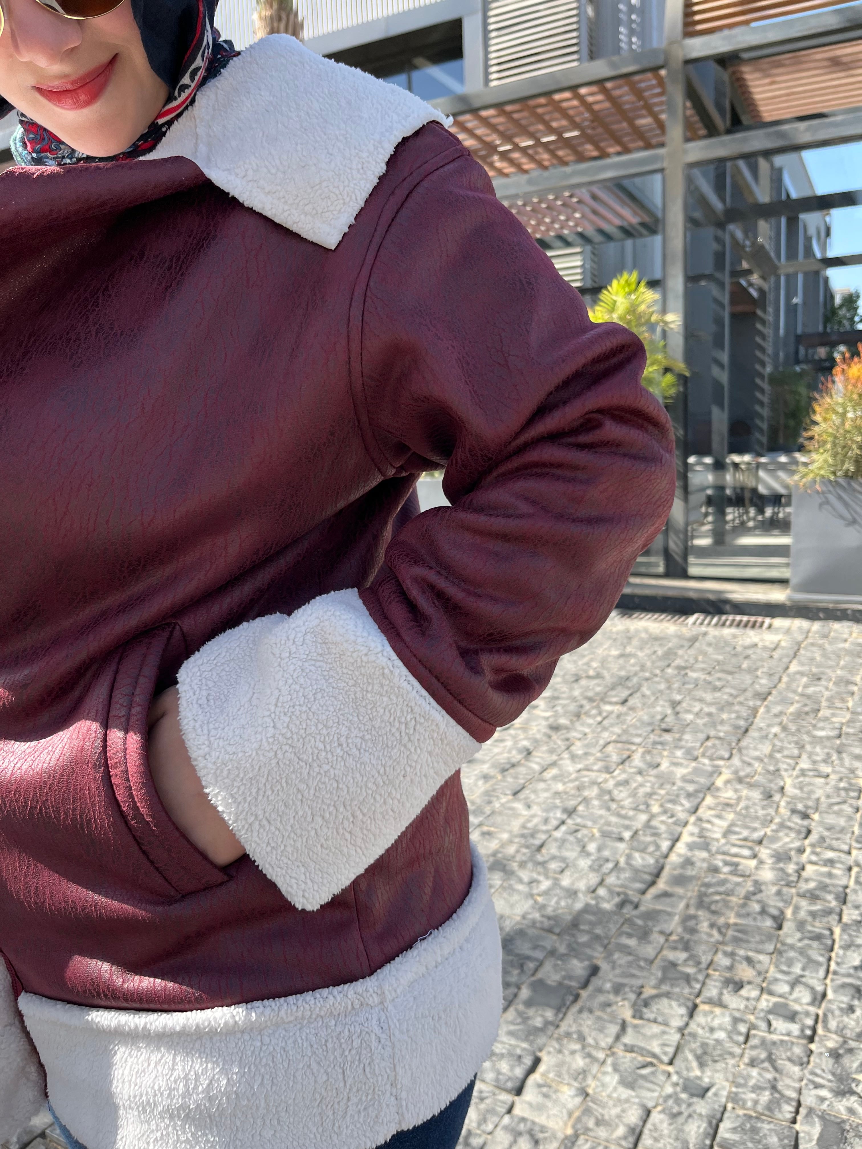 Leather Jacket With Fur