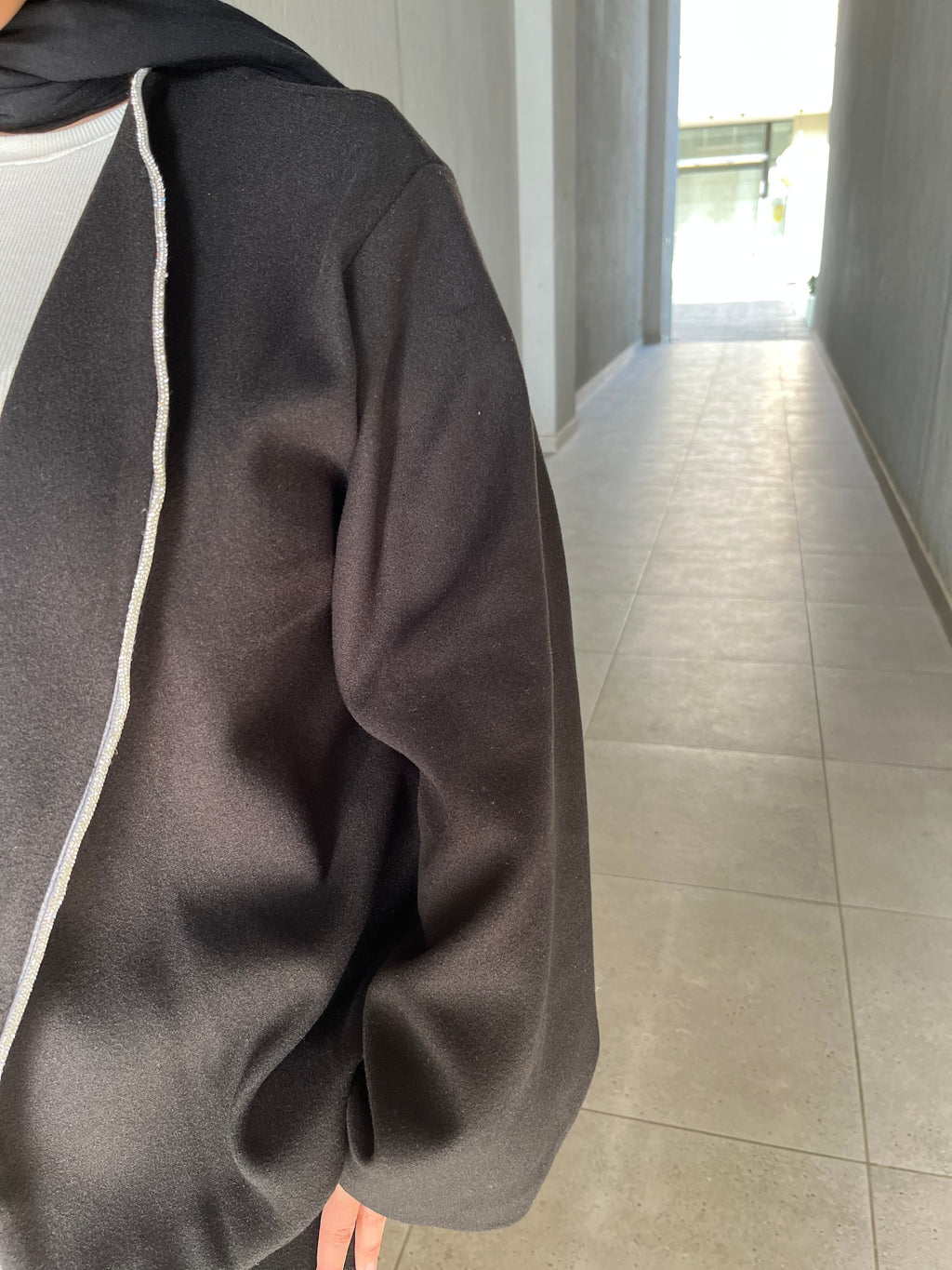 Wool Jacket With a Shiny Detail