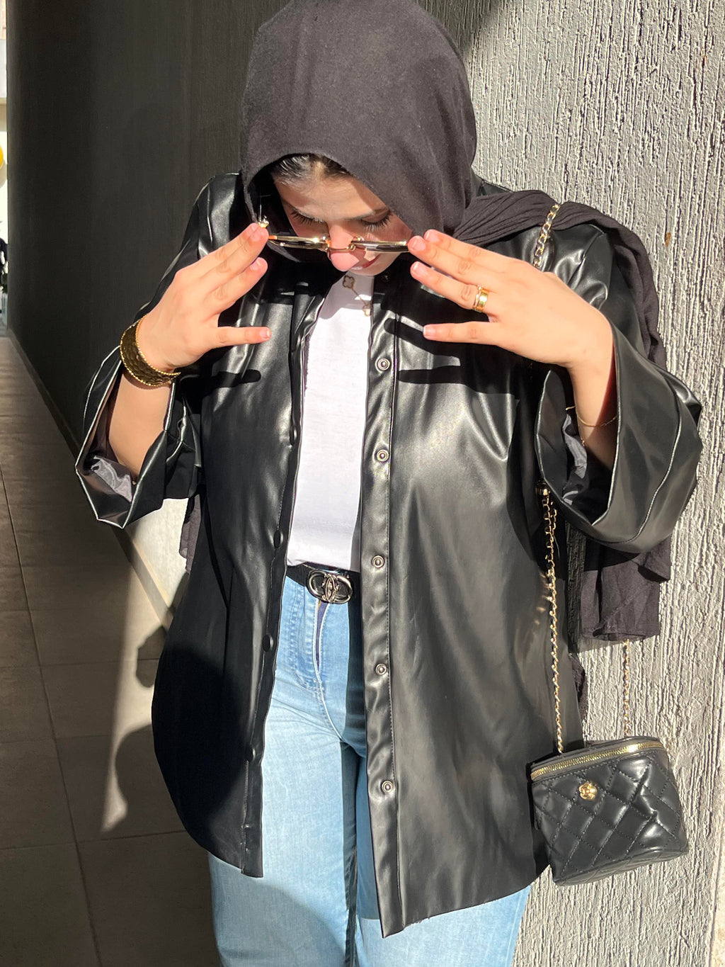 Black Waterproof Leather Jacket