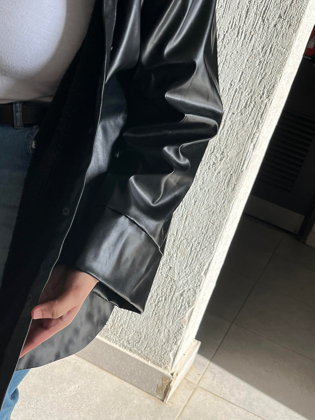 Black Waterproof Leather Jacket