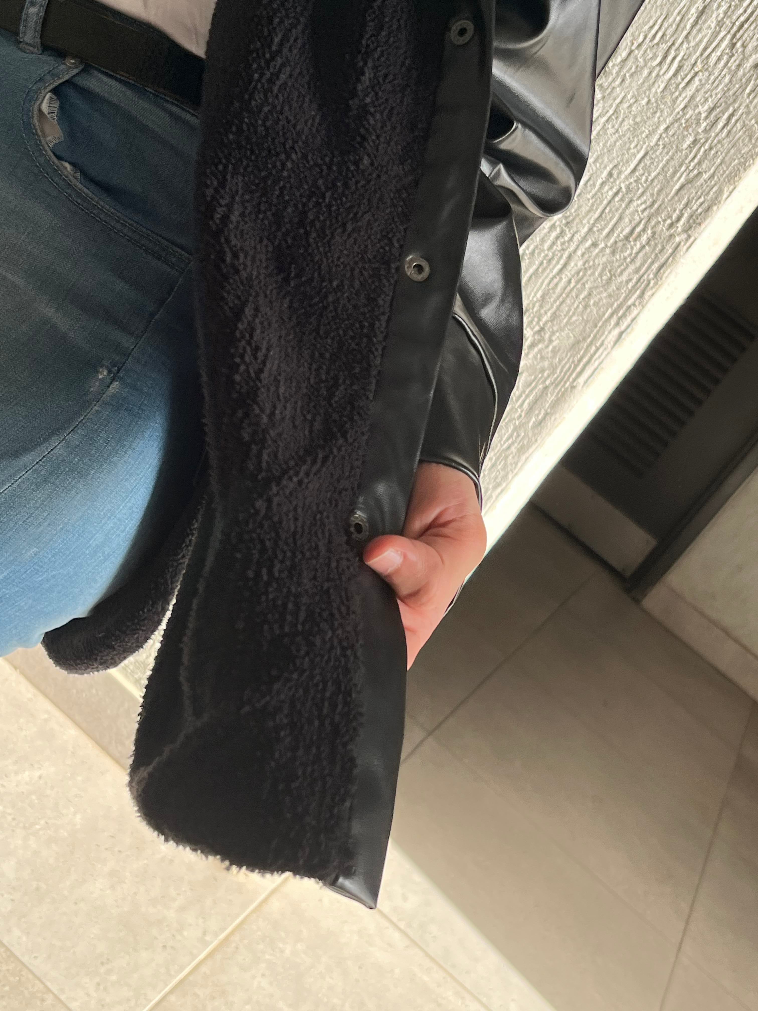 Black Waterproof Leather Jacket